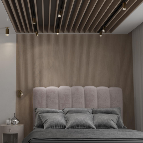 Св-к трековый однофазный двухжильный IP20 GU10 9W 220V ULAR матовое золото NOVOTECH