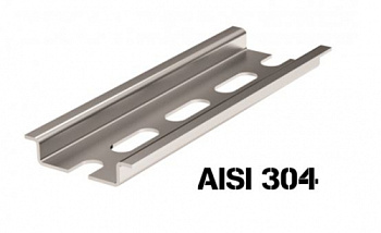 DIN-рейка из нержавеющей стали, перфорированная OMEGA 3F, 35х7,5мм. DKC