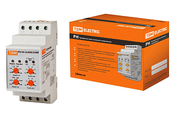 Реле напряжения 3ф серии РН 04-3х400/230В TDM