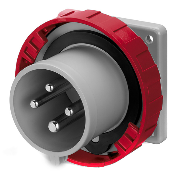 Вилка панельная прямая IP67 32А 3P+E 400В DKC