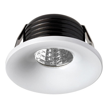 Встр.св-к IP20 LED 3000K 3W 160-265V DOT белый C NOVOTECH