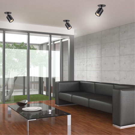 Встр.св-к IP20 GU10 50W 220V PIPE черный B NOVOTECH