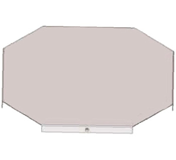 Крышка к крестообразному лотку замковому КЛКЗ 500 УТ1,5, оцинкованный лист S1,5