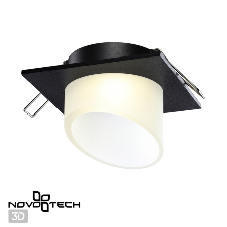 Св-к встр.IP20 GU10 9W 220V LIRIO черный B NOVOTECH