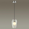 Подвес G9 1*40W LOSTAR хром/белый/прозрачный/стекло ODEON LIGHT