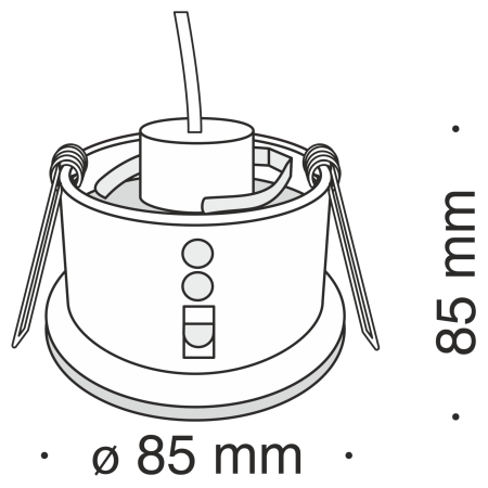 Встраиваемый светильник 1*GU10 50Вт Черный IP20 Zoom DL032-2-01B Technical