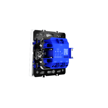 Выключатель встраиваемый Voltum S70 трехклавишный 10А, (белый матовый)