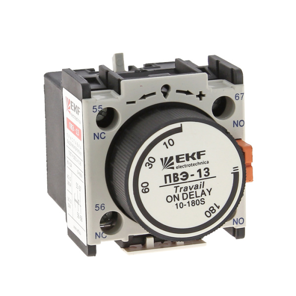 Приставка выдержки времени включения ПВЭ-12 0,1-30сек NO+NC PROxima EKF