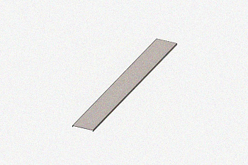 Крышка лотка цельного КЛЦ50 УТ1,5, оцинкованный лист, S0,8