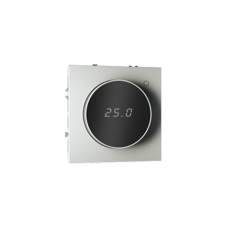 Терморегулятор электронный Voltum S70 с индикацией и датчиком, для теплого пола, (сталь)