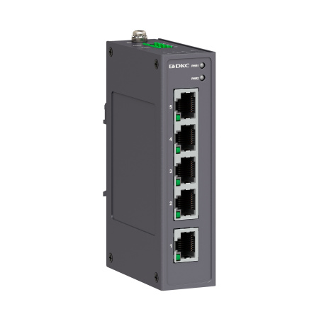 Промышленный неуправляемый коммутатор, арт. N1000-5T-P2 DKC