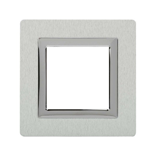 Рамка из алюминия, "Avanti", серая, 1 пост (2 мод.) DKC