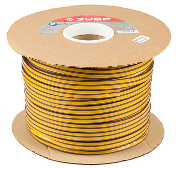 Резиновый уплотнитель самоклеящийся, профиль "P", размер 9х5,5мм, коричневый, 250м ЗУБР