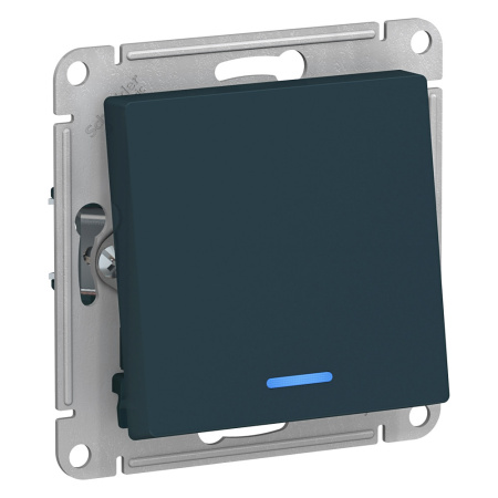 ATLASDESIGN 1-кл ПЕРЕКЛЮЧАТЕЛЬ с подсветкой, сх.6а, 10АХ, механизам, ИЗУМРУД Schneider Electric
