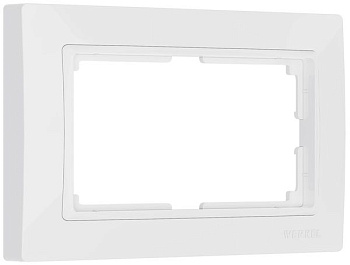 Snabb basic Рамка горизонт/вертик для 2-ой розетки . Белый IP20 Werkel