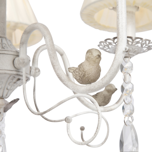 Люстра 5*E14 40Вт Белый с Золотом IP20 Fable FR5122PL-05WG Freya