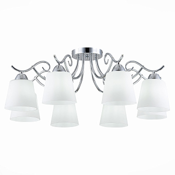 Люстра потолочная Хром/Белый E27 8*60Вт SLE103902-08 EVOLUCE