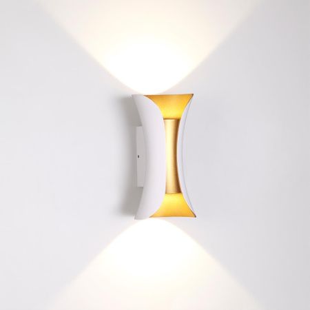 Настен.св-к LED 4000K 6W 220V IP54 KRISTA бел/золот/металл ODEON LIGHT