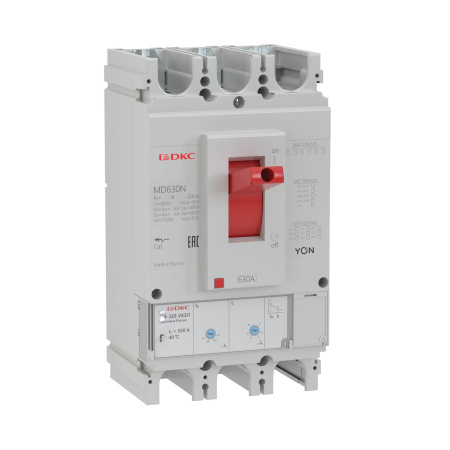 Выключатель автоматический ВА YON MD630N-TM500 3П 500А 40кА Ir 0.7…1xIn Ii 5…10xIn DKC