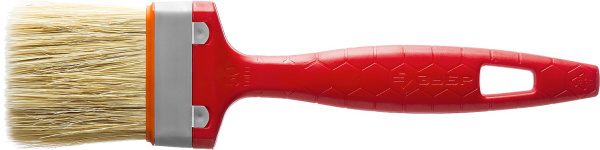 Кисть плоская "УНИВЕРСАЛ-СТАНДАРТ", натуральная щетина, пластмассовая ручка, 2"/50мм ЗУБР