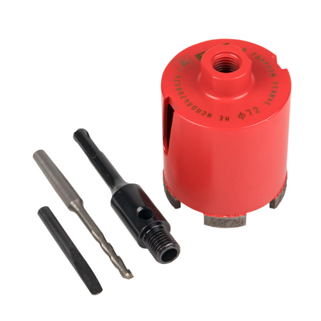 Коронка алмазная DCH-72 Laser M16 SDS-Plus Expert EKF