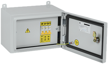 Ящик с понижающим трансформатором ЯТП-0,25 230/36-3 УХЛ2 IP54 IEK