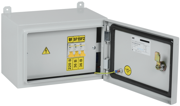 Ящик с понижающим трансформатором ЯТП-0,25 230/36-3 УХЛ2 IP54 IEK