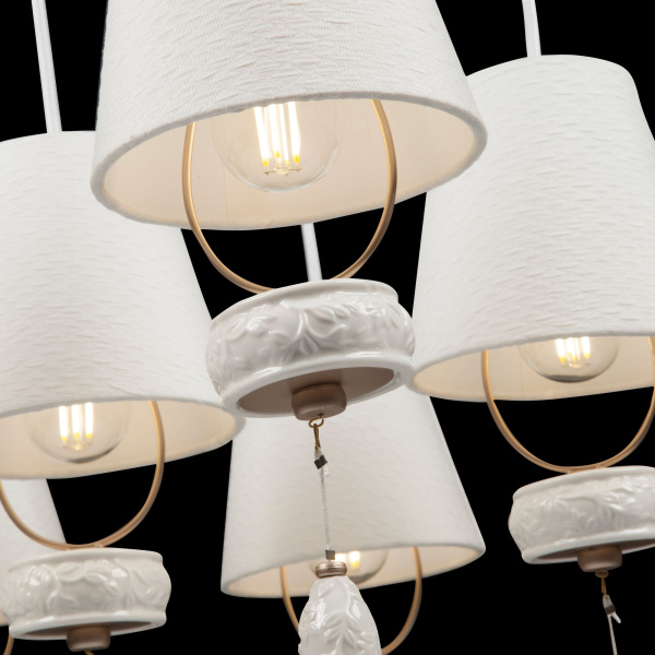 Подвесной светильник 7*E14 40Вт Матовое Золото IP20 Roma ARM006PL-07G Maytoni