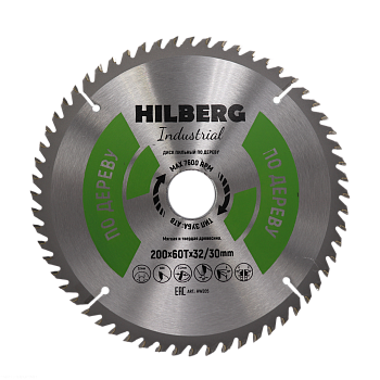 Диск пильный Industrial Дерево 200*32/30*60Т HW205 Hilberg