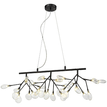 Люстра подвесная Черный/Прозрачный G4 27*1,5Вт WE241.27.023 WERTMARK