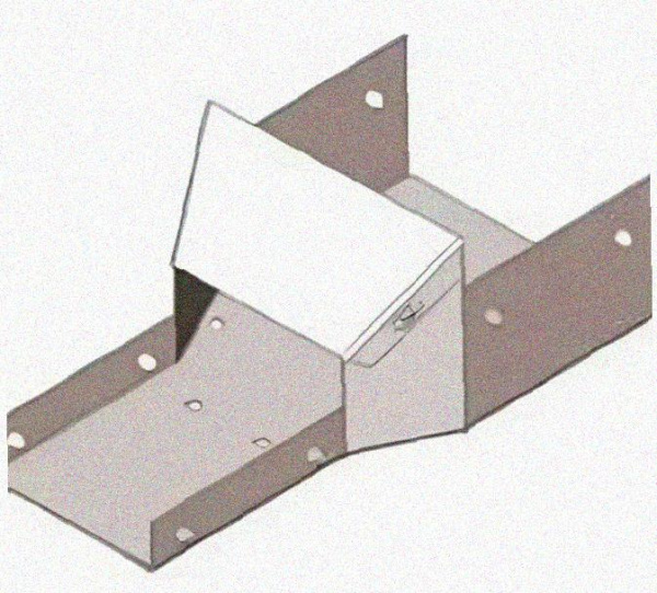 Лоток переходной замковый ЛПЗ 300х100-200х100 УТ1,5, горячее цинкование, S1,0