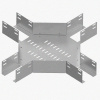 Лоток крестообразный глухой КМГ 100х100 УТ1,5, оцинкованный лист S1,0
