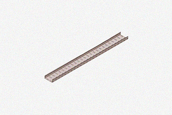 Лоток замковый глухой ЛМЗГ 300х80х2500 УХЛ1, горячее цинкование, S1,2