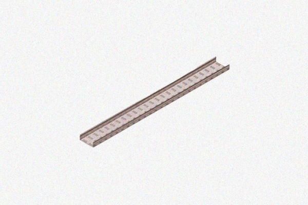 Лоток замковый глухой ЛМЗГ 300х80х2500 УХЛ1, горячее цинкование, S1,2