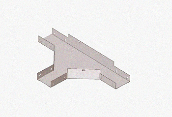 Лоток тройниковый замковый глухой ОТЗГ 100х65 УХЛ1, горячее цинкование, S1,5