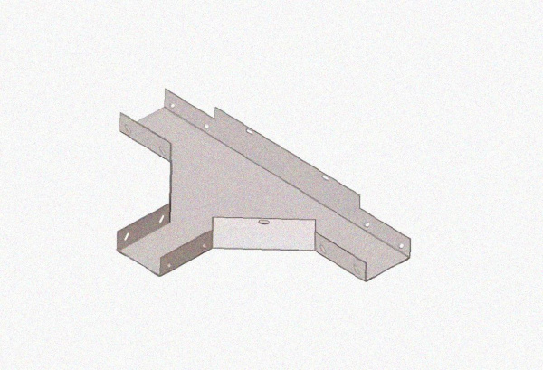 Лоток тройниковый замковый глухой ОТЗГ 100х65 УХЛ1, горячее цинкование, S1,5