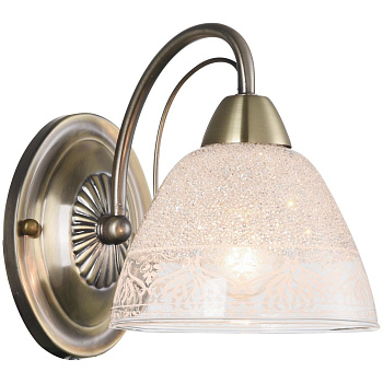 Бра Бронза/Прозрачный с рисунком E14 1*60Вт 352-501-01 VELANTE