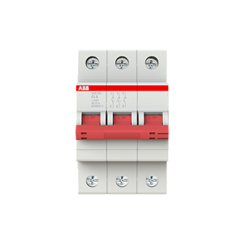 Рубильник 3пол. SHD203/63 рычаг крас. ABB
