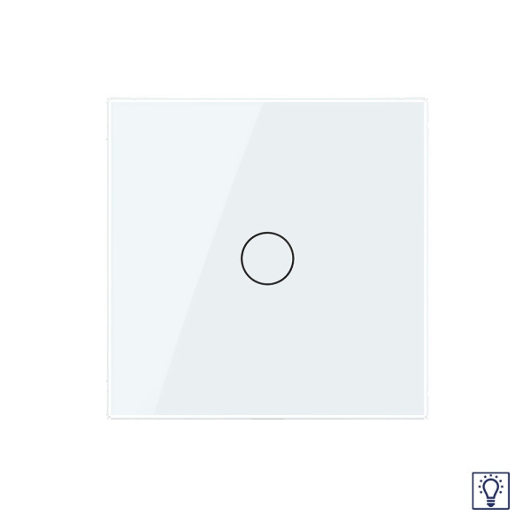 Сенсорный диммер 1 клавиша 1 пост Белый Livolo