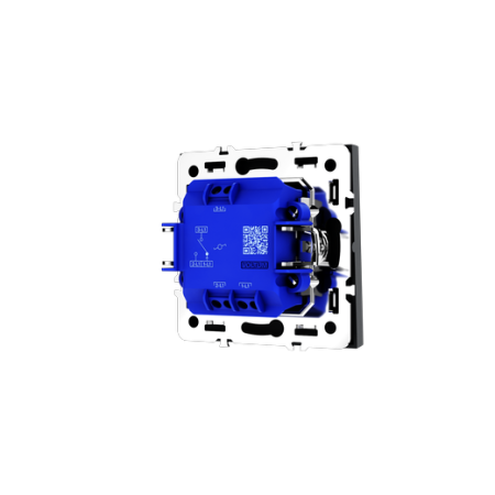 Проходной переключатель встраиваемый Voltum S70 одноклавишный 10А, (графит)