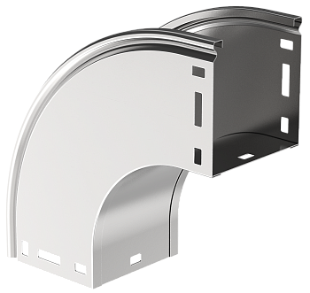 ESCA Поворот плавный 90град тип В20 100х100мм IEK