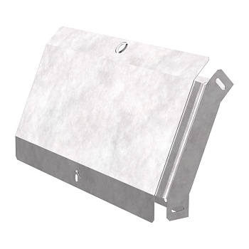 Угол вертикальный внешний 45 градусов с крышкой Стандарт 400х50 Промрукав