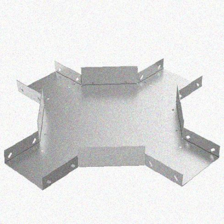 Лоток крестообразный замковый глухой КМЗГ 80х80 УТ1,5, горячее цинкование, S1,0