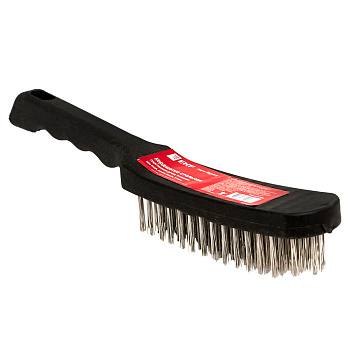 Кордщетка стальная, пластиковая ручка, 5 рядная Expert EKF