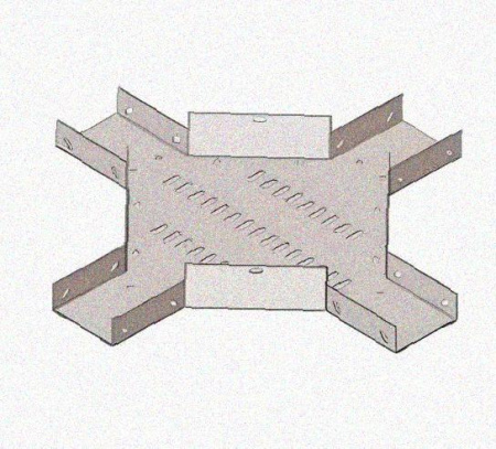 Лоток крестообразный перфорированный КМ 200х50 У3, окрашенный, S1,5