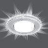 Св-к встр.с белой LED подсветкой Feron CD4044 потолочный GX53 без лампы, прозр., хром