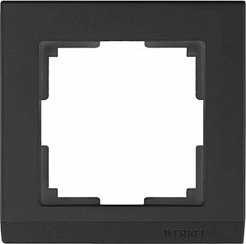 Stark Рамка горизонт/вертик 1 пост . Черный IP20 Werkel