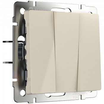 Встраиваемые механизмы Выключатель СУ 3 кл. 10А 00 IP20 Werkel