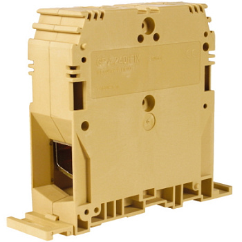 GPA.240/FIX, силовой зажим кабель/кабель бежевый 240 кв.мм/ крепление на плату DKC