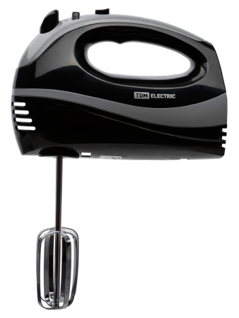 Миксер ручной «Зевс 2», 300 Вт, 5 скоростей, режим «Турбо», 2 комплекта насадок, черный, TDM